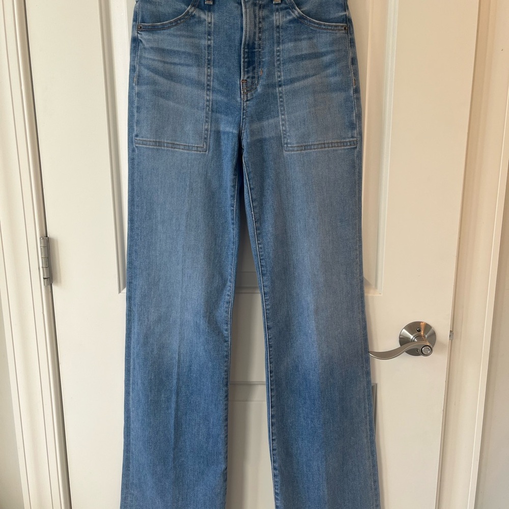 Veronica Beard Crosbie Wide Leg Denim